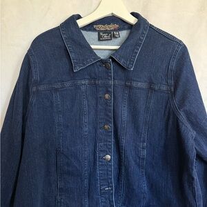 Women with Control Blue Denim Jacket